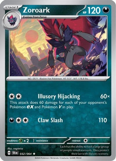 Zoroark SV: Shrouded Fable Pokemon card