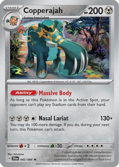Copperajah SV: Shrouded Fable Pokemon card