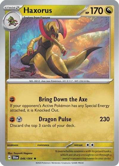 Haxorus SV: Shrouded Fable Pokemon card