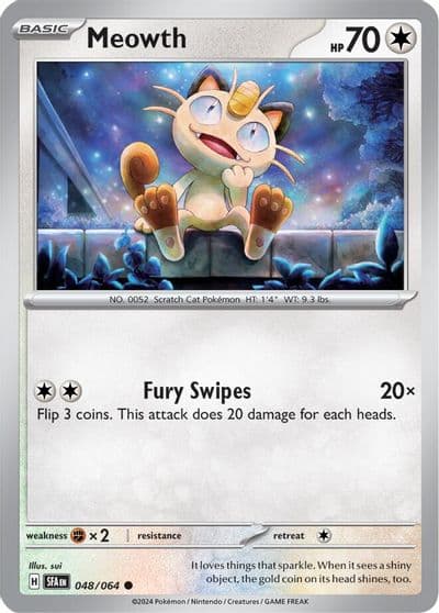 Meowth SV: Shrouded Fable Pokemon card