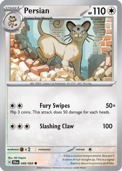 Persian SV: Shrouded Fable Pokemon card