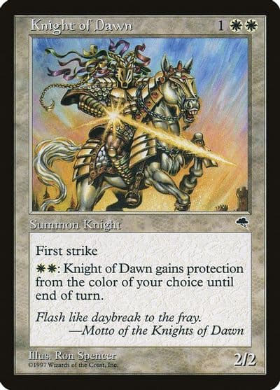 Knight of Dawn Tempest Magic card