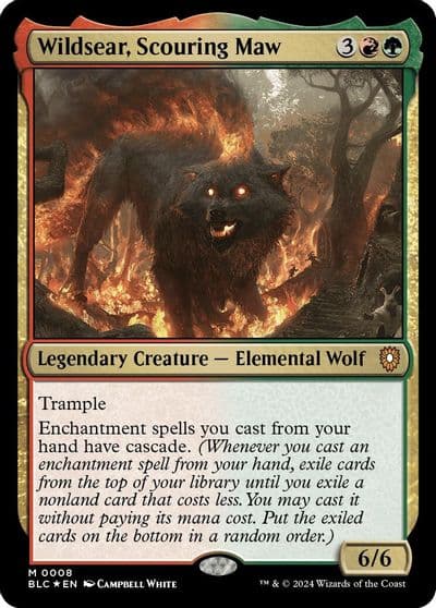 Wildsear Scouring Maw Commander: Bloomburrow Magic card