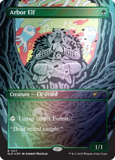 Arbor Elf Rainbow Foil Secret Lair Drop Series Magic card