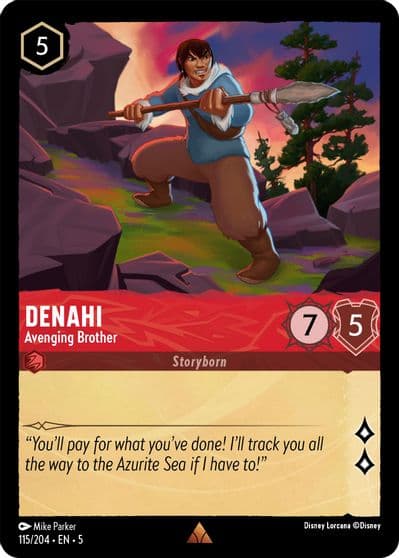 Denahi Avenging Brother Shimmering Skies Lorcana card