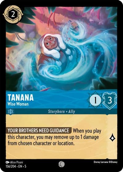 Tanana Wise Woman Shimmering Skies Lorcana card
