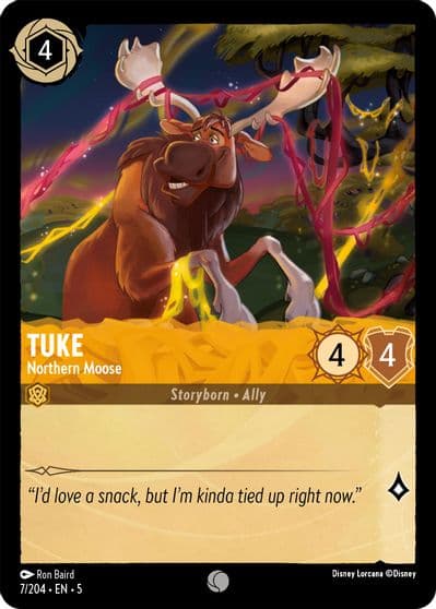 Tuke Northern Moose Shimmering Skies Lorcana card