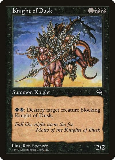 Knight of Dusk Tempest Magic card