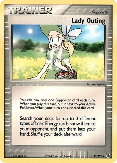 Lady Outing (No E-Reader) Deck Exclusives Pokemon card