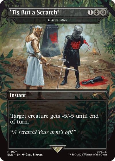 Tis But a Scratch Dismember Secret Lair Drop Series Magic card