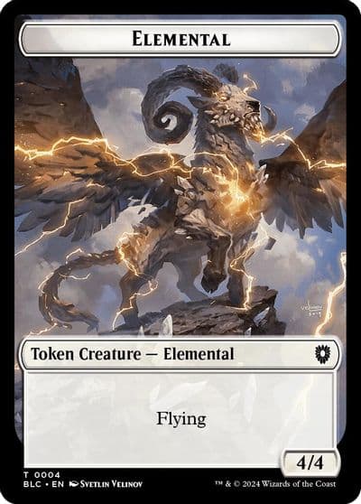 Elemental Shark Double Sided Token Commander: Bloomburrow Magic card