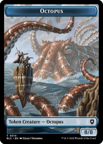 Octopus Rabbit Double Sided Token Commander: Bloomburrow Magic card