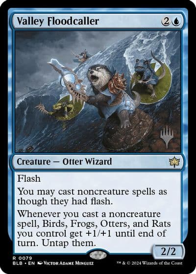 Valley Floodcaller Promo Pack: Bloomburrow Magic card