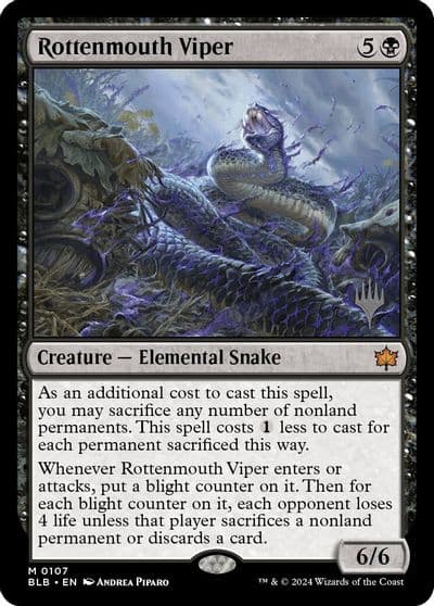 Rottenmouth Viper Promo Pack: Bloomburrow Magic card