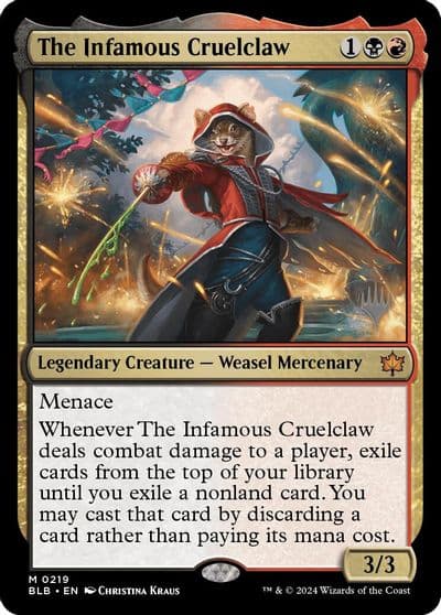 The Infamous Cruelclaw Promo Pack: Bloomburrow Magic card