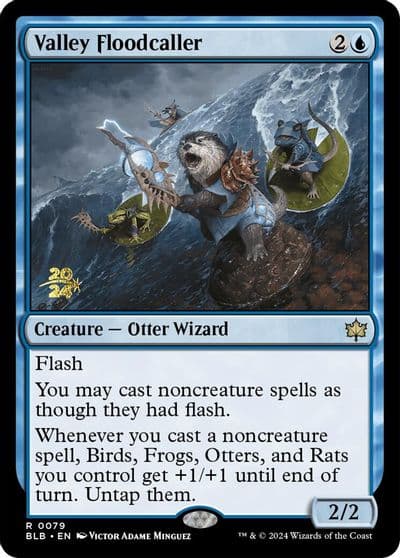 Valley Floodcaller Prerelease Cards Magic card