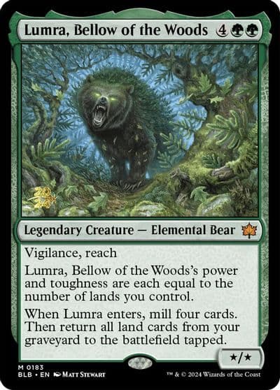 Lumra Bellow of the Woods Prerelease Cards Magic card