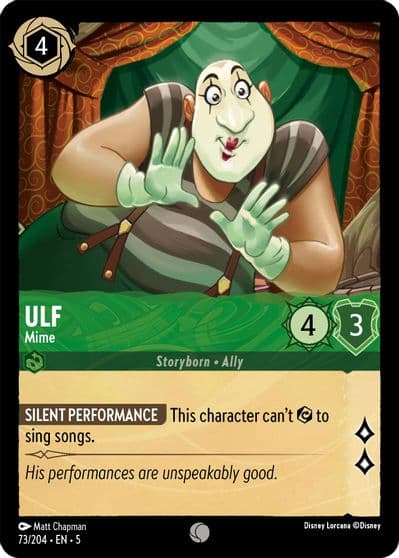 Ulf Mime Shimmering Skies Lorcana card