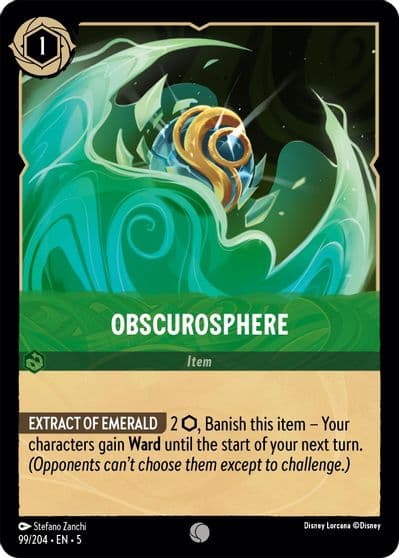 Obscurosphere Shimmering Skies Lorcana card