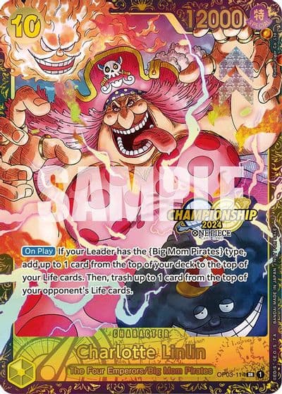 Charlotte Linlin Championship 2024 One Piece Promotion Cards One Piece card