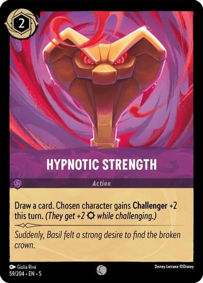 Hypnotic Strength Shimmering Skies Lorcana card