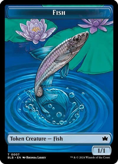 Fish Token Bloomburrow Magic card