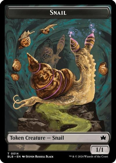 Snail Token Bloomburrow Magic card