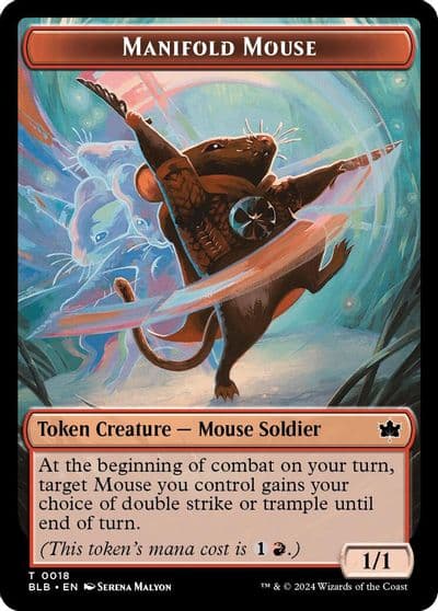 Manifold Mouse Token Bloomburrow Magic card