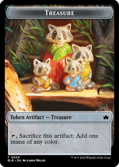 Treasure Token Bloomburrow Magic card
