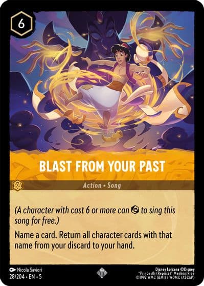 Blast From Your Past Shimmering Skies Lorcana card