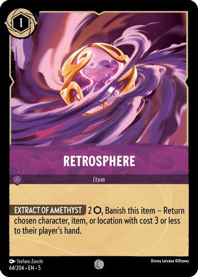 Retrosphere Shimmering Skies Lorcana card
