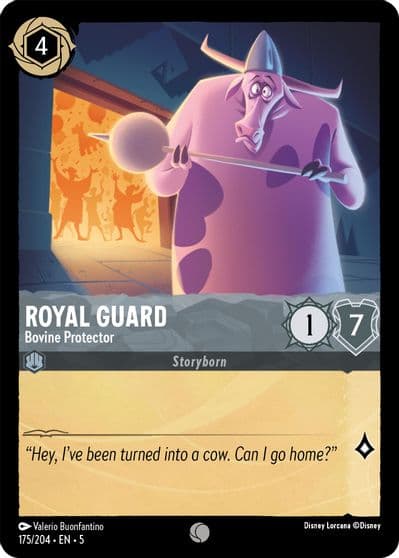 Royal Guard Bovine Protector Shimmering Skies Lorcana card