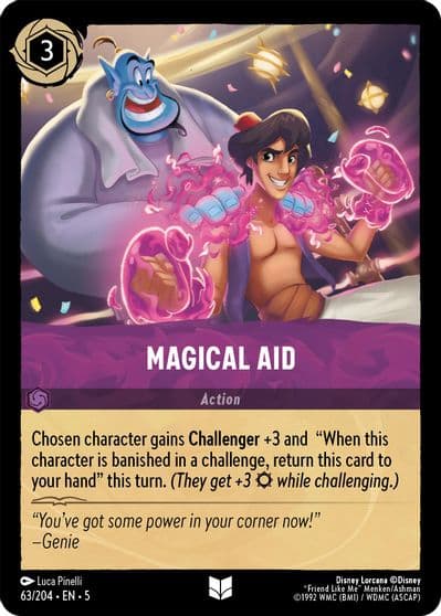 Magical Aid Shimmering Skies Lorcana card