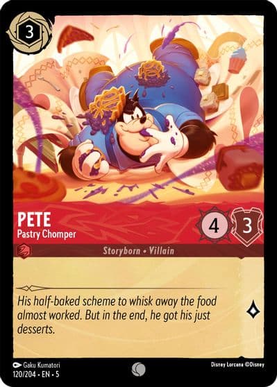 Pete Pastry Chomper Shimmering Skies Lorcana card