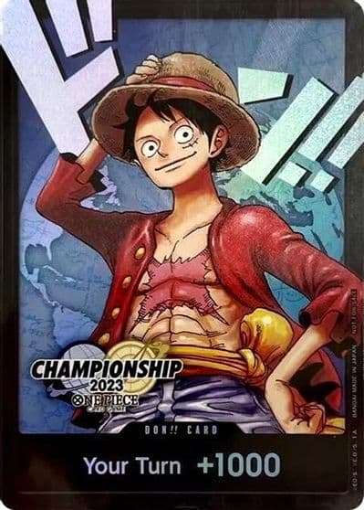 DON Card MonkeyDLuffy 2023 World Championship Finals One Piece Promotion Cards One Piece card