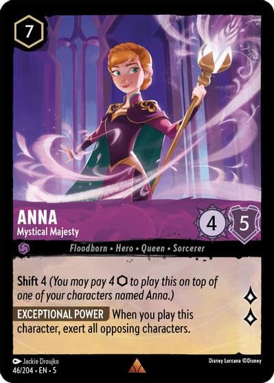 Anna Mystical Majesty Shimmering Skies Lorcana card