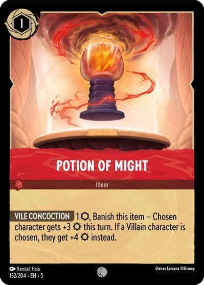 Potion of Might Shimmering Skies Lorcana card
