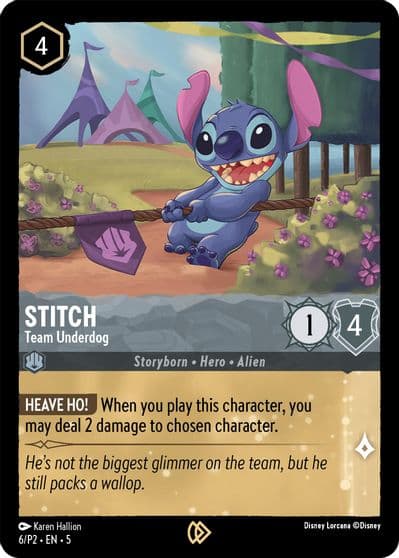 Stitch Team Underdog Disney Lorcana Promo Cards Lorcana card