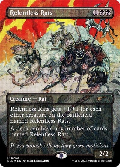 Relentless Rats 752 Secret Lair Drop Series Magic card