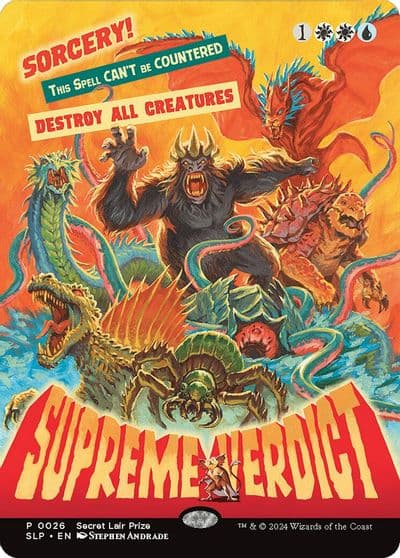 Supreme Verdict Secret Lair Showdown Magic card