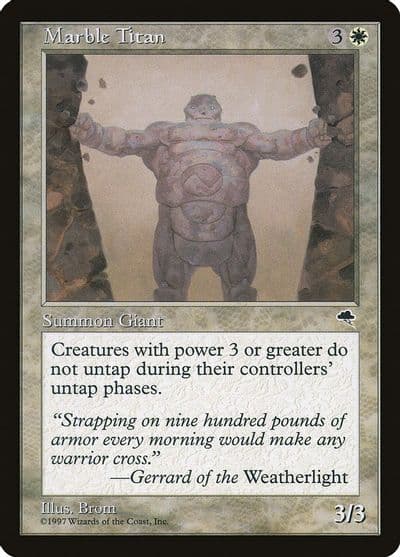 Marble Titan Tempest Magic card