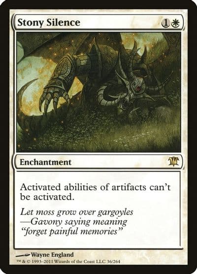 Stony Silence Innistrad Magic card