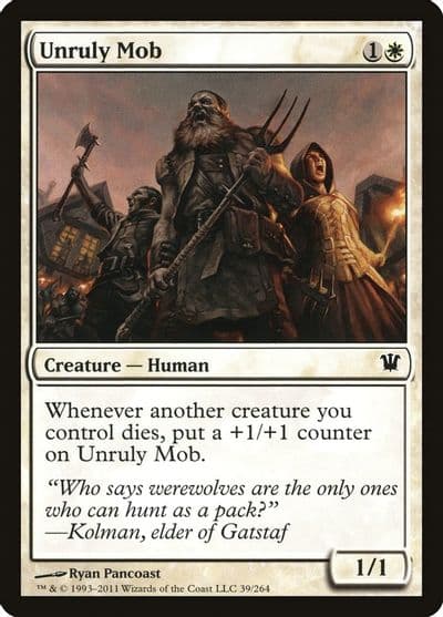 Unruly Mob Innistrad Magic card