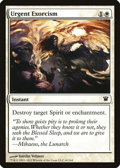 Urgent Exorcism Innistrad Magic card