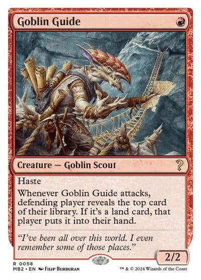 Goblin Guide White Border Mystery Booster 2 Magic card