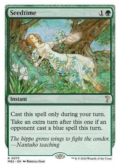 Seedtime White Border Mystery Booster 2 Magic card