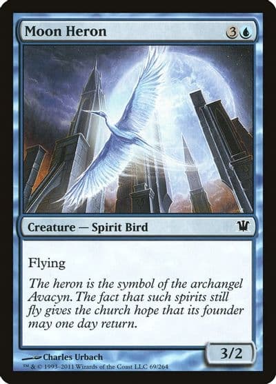 Moon Heron Innistrad Magic card