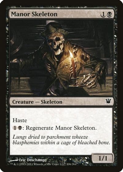 Manor Skeleton Innistrad Magic card