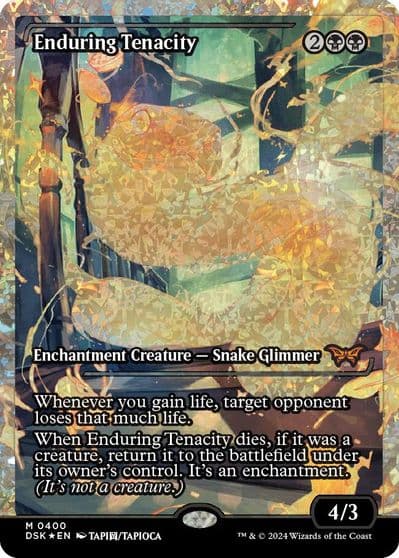 Enduring Tenacity Showcase Fracture Foil Duskmourn: House of Horror Magic card