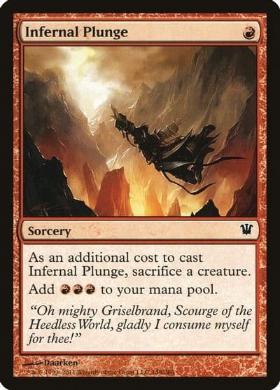 Infernal Plunge Innistrad Magic card